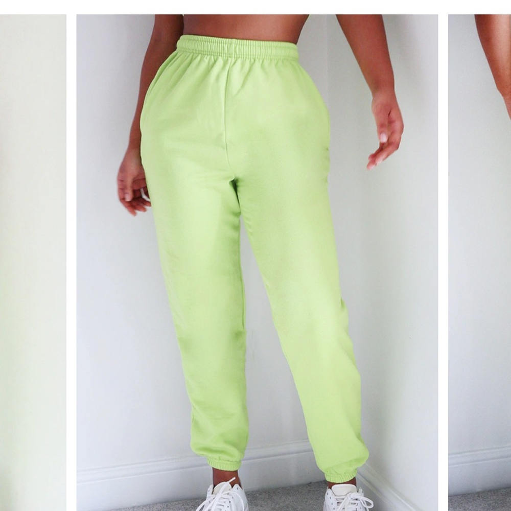 Lime Green Tie-Dye Joggers